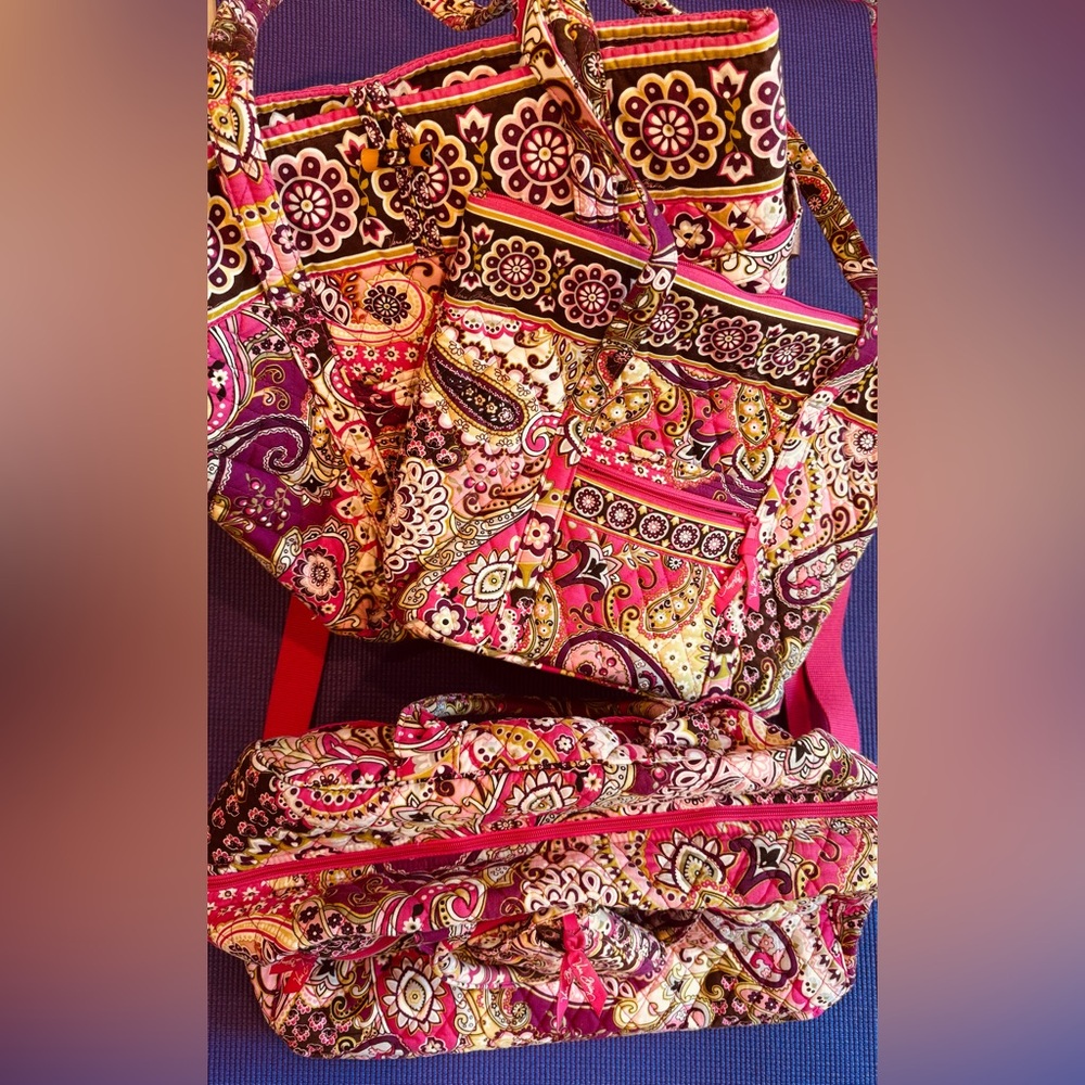 Vera Bradley: Very Berry Paisley - Bundle of 4 Items